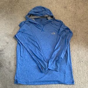 The North Face Flashdry long sleeve Hoodie with holes for thumbs